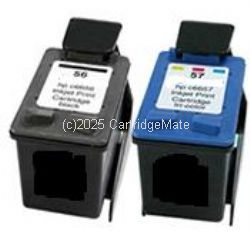 *Hewlett Packard C6656\No56 & C6657\No57 HY Compatible Black & Colour