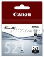 Canon CLI-521BK Black Ink Tank - Average Yield 1,875 Pages
