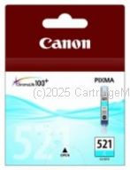 Canon CLI-521C Cyan Ink Tank - Average Yield 505 pages 