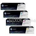 Hewlett Packard CB540A (125A) Value Pack (4)  - Original 