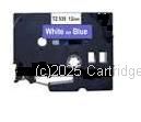 *Brother TZe-535 Laminated White on Blue Tape - 12mm x 8m - New Compatible  