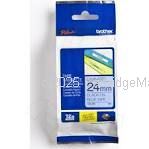 Brother TZe-551 Laminated Black on Blue Tape - 24mm x 8M