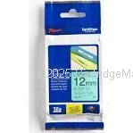 Brother TZe-731 Laminated Black on Pastel Green Tape - 12mm x 8M