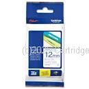 Brother TZe-233 Laminated Blue on White Tape - 12mm x 8M 