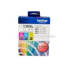 Brother LC-135XLCL3PK High Yield Colour C/M/Y - Original 