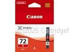 Canon PGI-72R Red Inkjet Cartridge  - Average Yield 144 Pages - Original  
