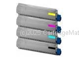 CartridgeMate Oki 44059136VP Value Pack (4) New Compatible Toner Cartridges  
