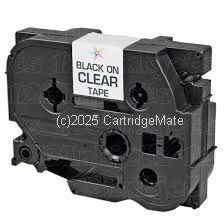 *Brother TZe-S161 Laminated Black printing on Strong Clear Tape - 36mm x 8m  - comp  