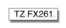 *Brother TZe-FX261 Laminated Black on Flex White Tape - 36mm x 8m - New Compatible  