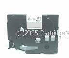 *Brother TZe-SM921 Black printing on Strong Silver (Mat) Tape - 9mm x 8 metre - comp