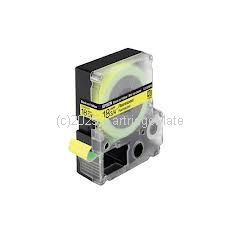 *Epson ESC18YW New Compatible Black Text on 18mm wide Yellow Label Tape     