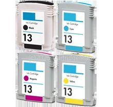 *Hewlett Packard C4814VP \No 13 Value Pack (4) New Compatible Inkjet Cartridges