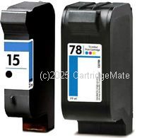 *Hewlett Packard C6615(No 15)\C6578(No78) Black & Colour Compatible