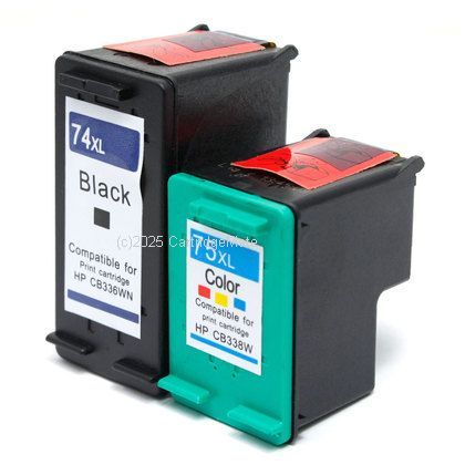 *Hewlett Packard CB336 No 74 XL  + CB338 No 75XL High Yield TWIN