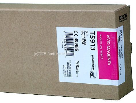 Epson T5913 Vivid Magenta UltraChrome Ink -700mls
