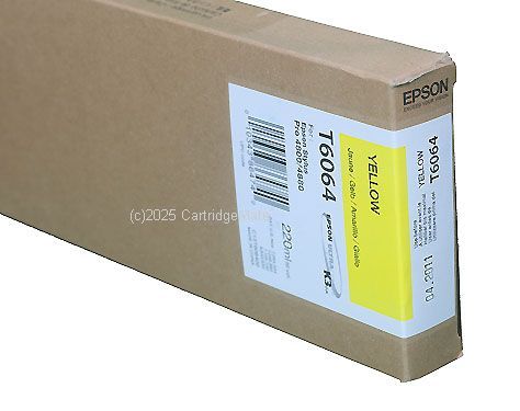 Epson T606400 Yellow UltraChrome Ink -220ml