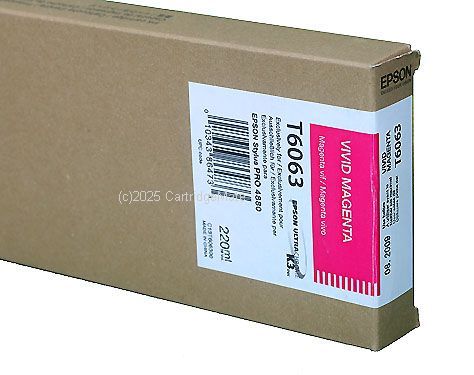 Epson T606300 Vivid Magenta UltraChrome Ink -220ml 