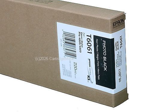 Epson T606100 Photo Black UltraChrome Ink -220ml 