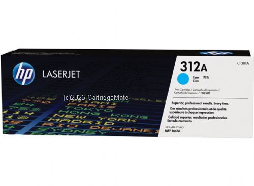 Hewlett Packard CF381A (312A) Cyan -2,700 Pages - Original 