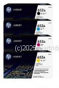 Hewlett Packard CF320A Value Pack (652A/653A) (4) -Original 