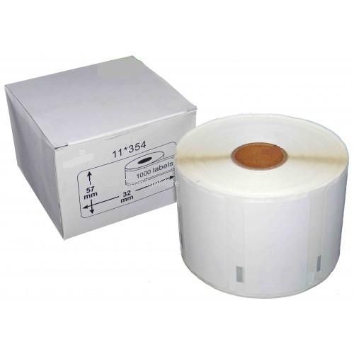 *Dymo SD11354 New Compatible White Paper Removable Multipurpose Label 32mm x 57mm 