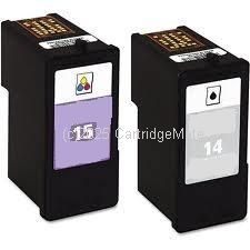 *Lexmark 18C2090 + 18C2110A (No14 + No15) Black & Colour Compatible 