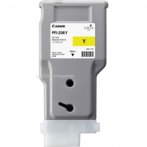 Canon PFI-206Y Yellow Ink Tank - 300ml- Original Product    