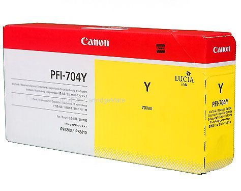 Canon PFI-706Y Lucia Yellow Pigment Ink Tank -700ml  - Original Product    