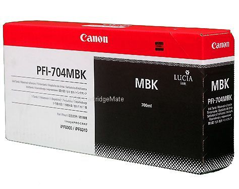 Canon PFI-706MBK Lucia Matte Black Pigment Ink Tank -700ml  - Original Product 