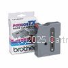 Brother TX-431 Laminated Black on Red Tape - 12mm x 8 metres     