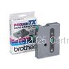 Brother TX-731 Laminated Black on Green Tape - 12mm x 8 metres     