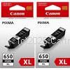 Canon PGI-650BKXLTWIN Extra Large Black Inkjet Cartridge  - Original Product 