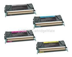 CartridgeMate Lexmark X746HVP VALUE PACK (4) High Yield Compatible Cartridge 