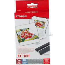 Canon KC-18IF Card Size Label Paper and Ink Pack 