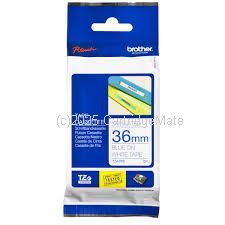 Brother TZe-263 Laminated Blue on White Tape - 36mm x 8M