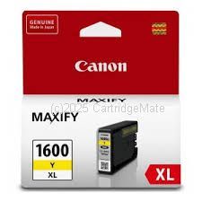 Canon PGI-1600XL Yellow High Yield Inkjet Cartridge - Average 900 Pages - Original  