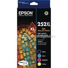Epson T253692 (252XL) 4 Ink High Yield Value Pack 