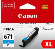 Canon CLI-671XLC Cyan Extra Large Inkjet - Original