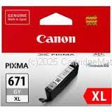 Canon CLI-671XLGY Grey Extra Large Inkjet - Original 