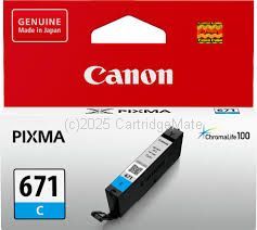 Canon CLI-671C Cyan Inkjet Cartridge - Original 