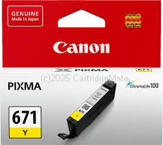 Canon CLI-671Y Yellow Inkjet Cartridge - Original Product     