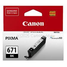 Canon CLI-671BK Black Inkjet Cartridge - Original 