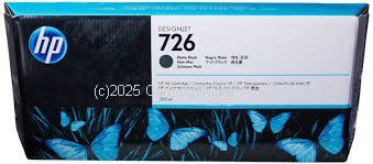 Hewlett Packard CH575A No 726 300ml Matte Black - Original