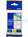 Brother TZe-135 Laminated White on Clear Tape - 12mm x 8M 