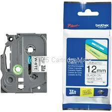Brother TZe-231 Laminated Black on White Tape - 12mm x 8m