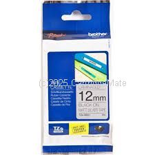 Brother TZe-M931 Black on Silver (mat) Tape - 12mm x 8M