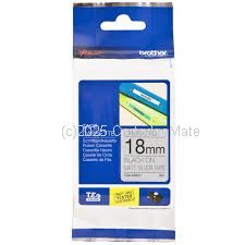 Brother TZe-M941 Black on Silver (mat) Tape - 18mm x 8M