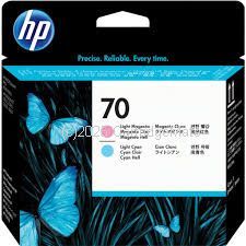 Hewlett Packard C9405A (70) Light Cyan and Light Magenta Designjet Printhead