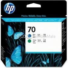 Hewlett Packard C9408A  (70) Original Blue and Green Designjet Printhead