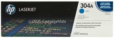 Hewlett Packard CC531A (304A) Cyan Print Toner Cartridge Average Yield 2,800 Pages